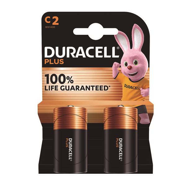 2 PILAS ALC.PLUS LR14 DURACELL