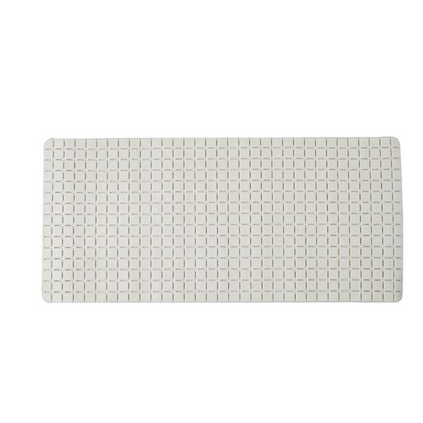 Alfombra interior ba&ntilde;o/ducha mod. Quadro 36x76 cm. blanca