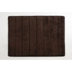 ALFOMBRA BA&Ntilde;O MARRON MICROFIBRA