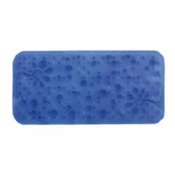 ALFOMBRA DUCHA GOTAS 53X53CM.AZUL