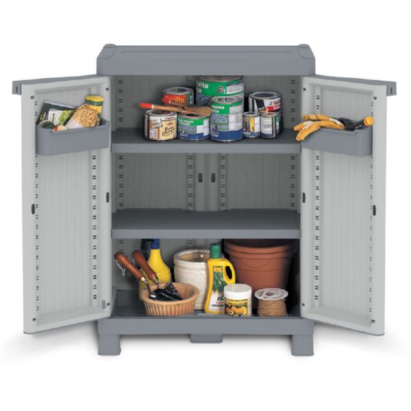 Armario resina Wavebase 700 bajo 2 baldas. 70x44x98h.