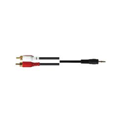 CABLE 2RCA M/ JACK 3,5MM M. ORO 2M