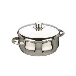 CACEROLA CON TAPA INOX  OSLO  22 CM