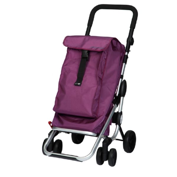 Carro compra plegable Go Up Plum Malva