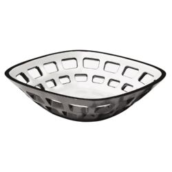 CESTA BICOLOR VINTAGE NEGRO/BLANCO