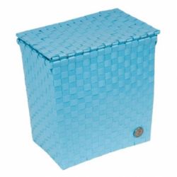 CESTA C/TAPA BOLOGNA AZUL CIELO