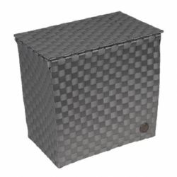 CESTA C/TAPA BOLOGNA PLATA