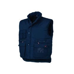 Chaleco multibolsillos azul marino talla L