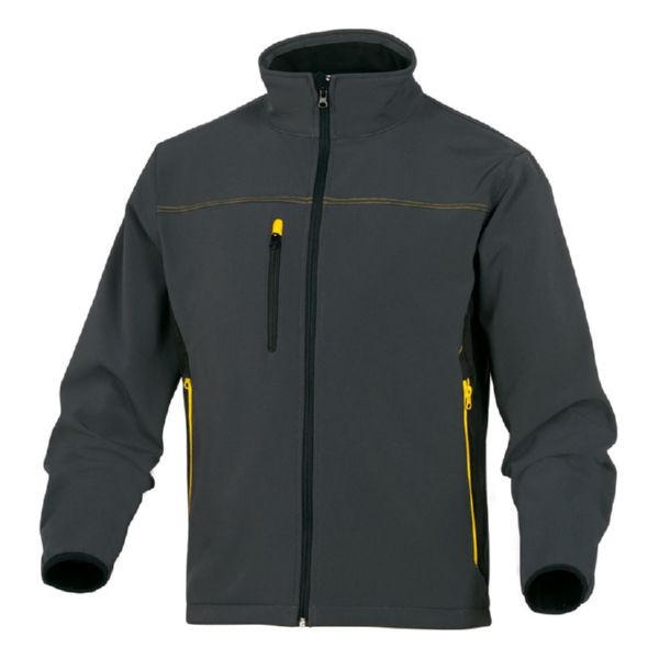 Chaqueta Softshell gris amarillo talla XL