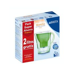 Jarra Marella verde 1 filtro + 2 gratis