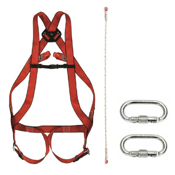 Kit arn&eacute;s enganche frontal y dorsal cuerda de 1,5 m + 2 mosq