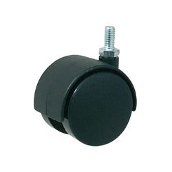 RUEDA NYLON ESP.ROSCADA M6X15 40MM.