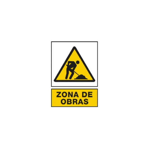 SE&Ntilde;AL 210X297 PVC PEL.ZONA OBRAS