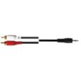 CABLE 2RCA M/ JACK 3,5MM M. ORO 2M