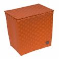 CESTA C/TAPA BOLOGNA NARANJA