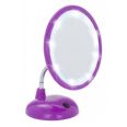 Espejo pie lila c/led WENKO
