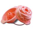 Molde silicona rosa 18cm